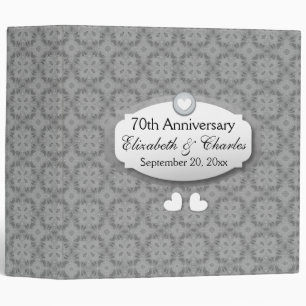 Classeur soixante-dixième Platine Z03 d'anniversaire de