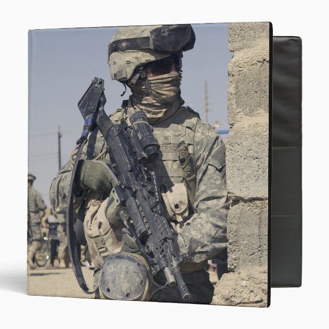 Classeur Soldat de l'armée américaine armé d'un MK-48 (Devant/Intérieur)