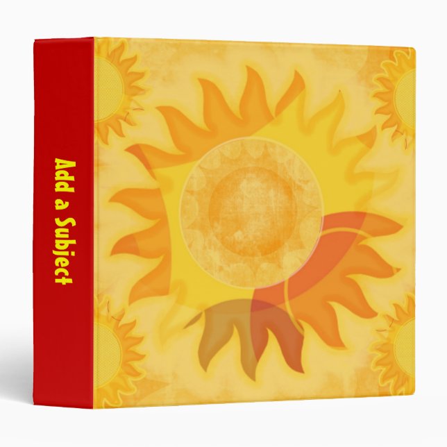 Classeur Soleil (Devant/Côté)