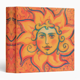 Classeur Soleil souriant, Art Imaginaire Fairytale, Jaune o