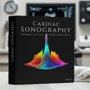 Classeur Sonographie Cardiaque - Ondes Ultrasoniques Coloré