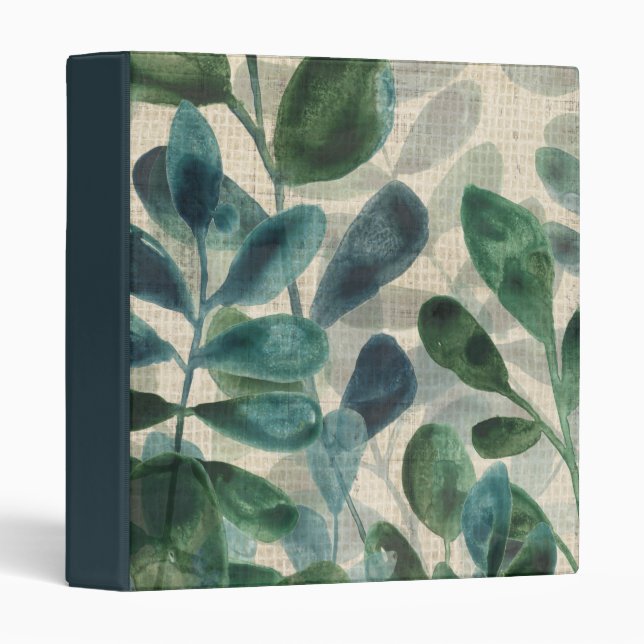 Classeur Sophistication verdoyante - Feuilles tropicaux (Devant/Côté)