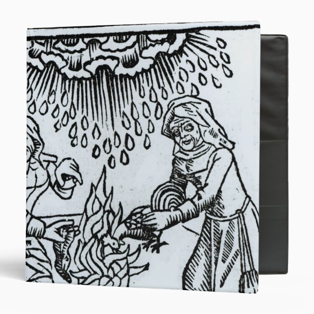 Classeur Sorcières faisant un charme, 1489 (Devant/Intérieur)