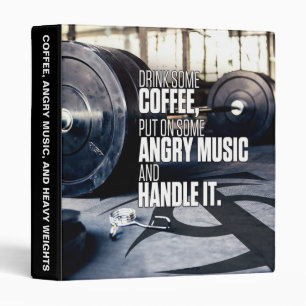 Classeur Soulevez l'inspiration lourde - café et musique