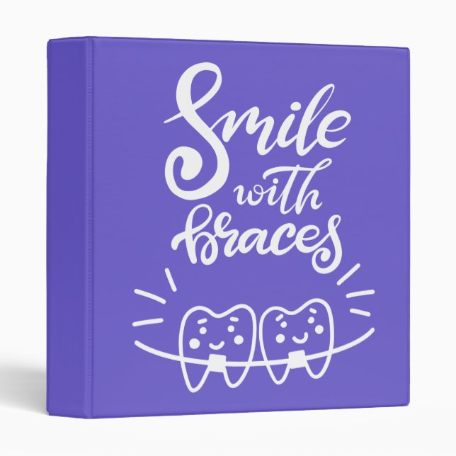 Classeur Sourire avec les dents de sourire des croisillons (Devant/Côté)