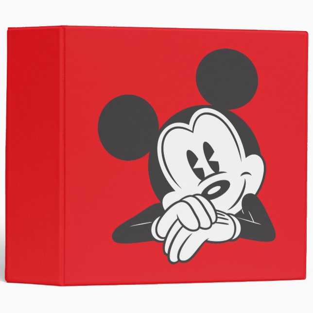 Classeur Souris classique Mickey | Portrait mou (Devant/Côté)