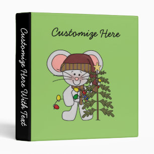 Classeur Souris de Noël décorant l'arbre