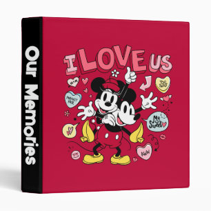 Classeur Souris Mickey et Minnie   Je nous aime