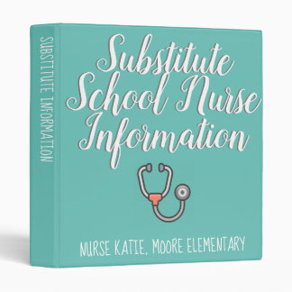 Classeur Sous-Classeur d'infirmière scolaire personnalisabl