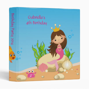 Classeur Sous la mer Sirène Anniversaire Photo Album