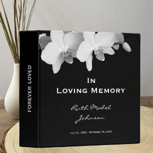 Classeur Souvenir commémoratif Floral personnalisé