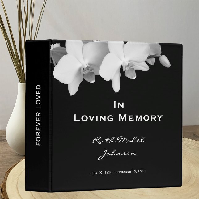 Classeur Souvenir commémoratif Floral personnalisé (Créateur téléchargé)