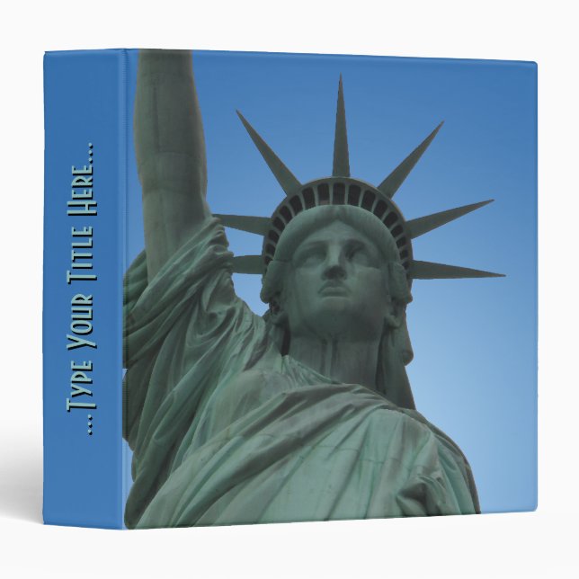 Classeur souvenir de New York Statue de la Liberté (Devant/Côté)