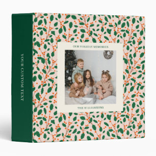 Classeur Souvenir de Noël avec nom de photo personnalisé