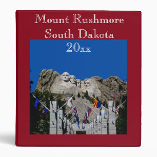 Classeur Souvenir personnalisable de photo du mont Rushmore