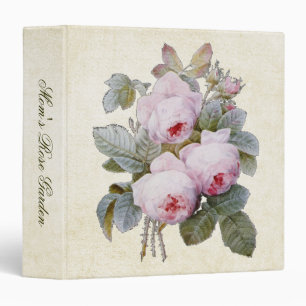 Classeur Souvenir rose de jardin de bouquet
