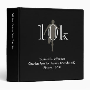 Classeur Souvenir transnational personnalisé du coureur 10