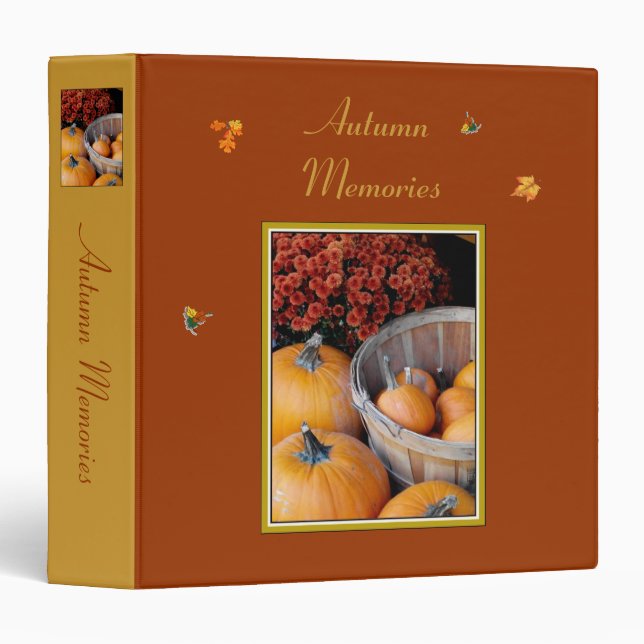 Classeur "Souvenirs d'automne" Classeur/album (Devant/Côté)