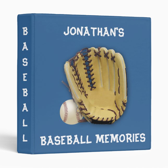 Classeur Souvenirs de base-ball ! - Personnalisez (Devant/Côté)