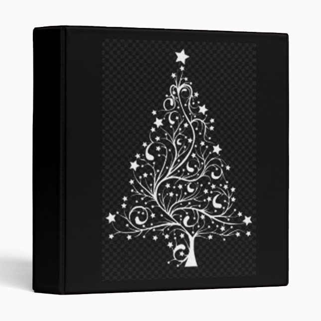 CLASSEUR ***SOUVENIRS DE NOËL**** ARBRE DE NOËL UNIQUE (Devant/Côté)
