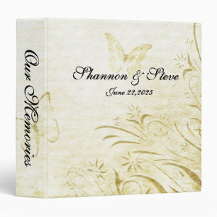 Classeur Souvenirs de papillon vintage