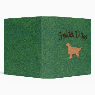 Classeur Souvenirs d'or de golden retriever de jours