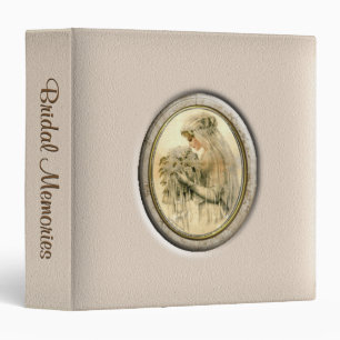 Classeur Souvenirs nuptiales de jeune mariée antique