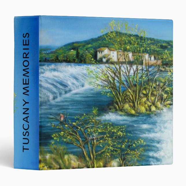 Classeur SOUVENIRS TOSCANE -ARNO RIVER fv (Devant/Côté)