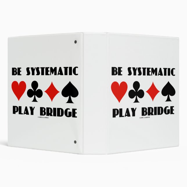 Classeur Soyez Systématique Play Bridge Conseils Quatre com (Arrière-plan)