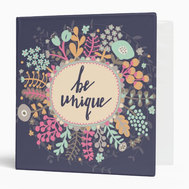 Classeur Soyez unique (Devant/Intérieur)