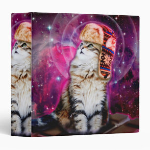 Classeur Space cat en casquette russe