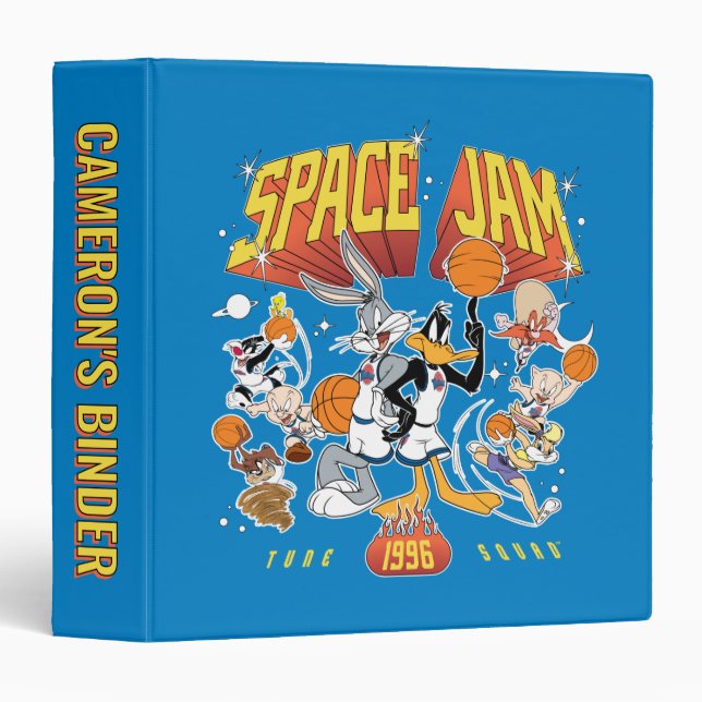 Classeur SPACE JAM™ ÉQUIPE TUNE SQUAD™ Graphique 1996 (Devant/Côté)