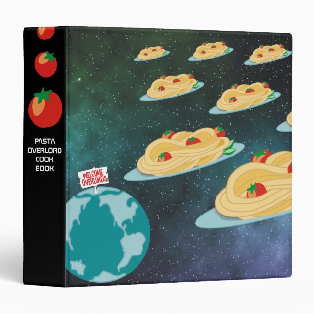 Classeur spaghetti envahisseurs cuisine italienne livre de  (Devant/Côté)
