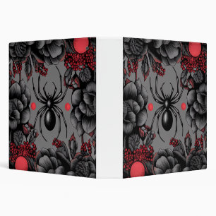 Classeur Spider Floral design style gothique