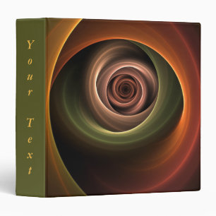 Classeur Spirale 3D Abstraite Couleurs Chaudes Nom Fractal