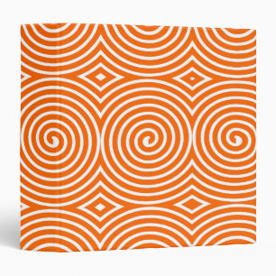 Classeur Spirales (1,5 po) - orange sur blanc