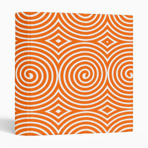 Classeur Spirales (1 po) - Orange en blanc