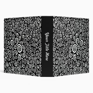 Classeur Spirales - Noir sur blanc (1,5 po)