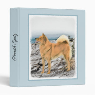 Classeur Spitz finlandais à Seashore Peinture - Chien Art