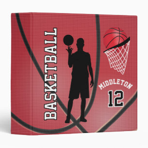 Classeur Sport de basket-ball   Nom et numéro do-it-yoursel