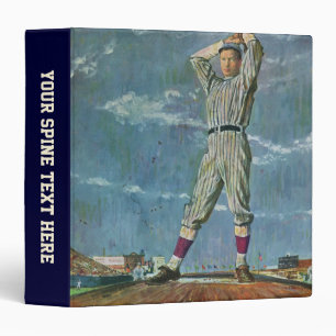 Classeur Sports vintages Baseball, Pitcher dans le jeu de b
