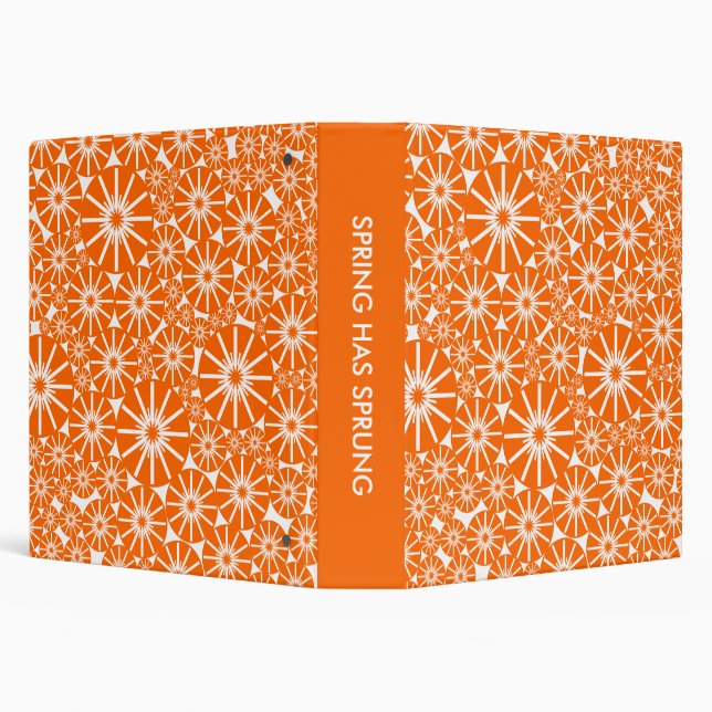 Classeur SPRING A SPRUNG (1,5ins) - Orange sur blanc (Arrière-plan)
