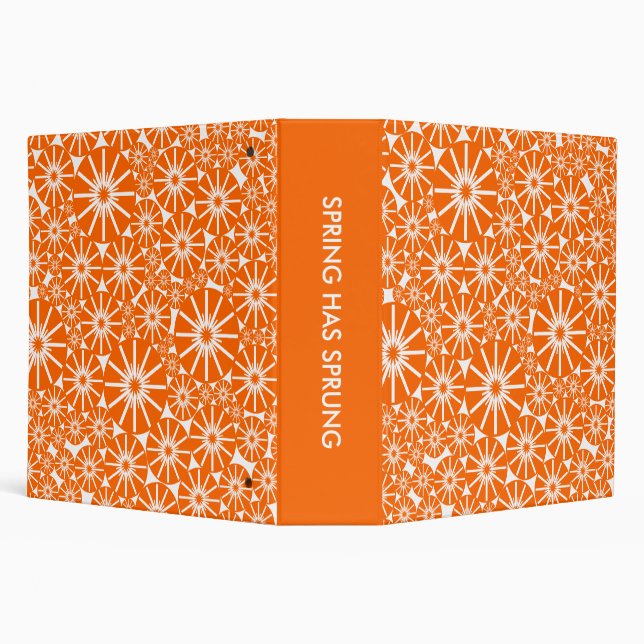 Classeur SPRING A SPRUNG (2.0ins) - Orange sur blanc (Arrière-plan)