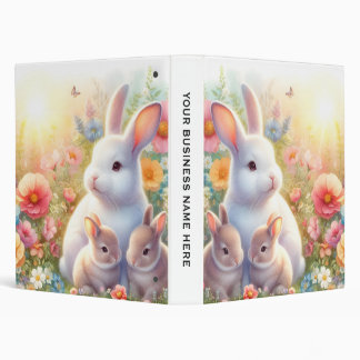 Classeur Spring Easter Bunny Family Floral Garden