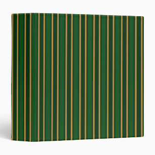 Classeur Springbok vert et or bonbons rayures