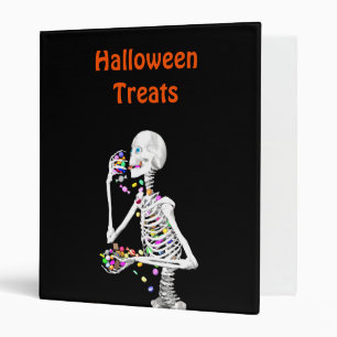 Classeur Squelette Manger Halloween Candy
