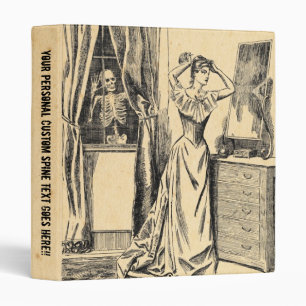 Classeur Squelette remarquant sur Madame victorienne