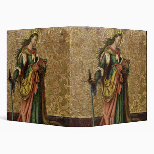 Classeur St Catherine de l'Alexandrie (huile sur le