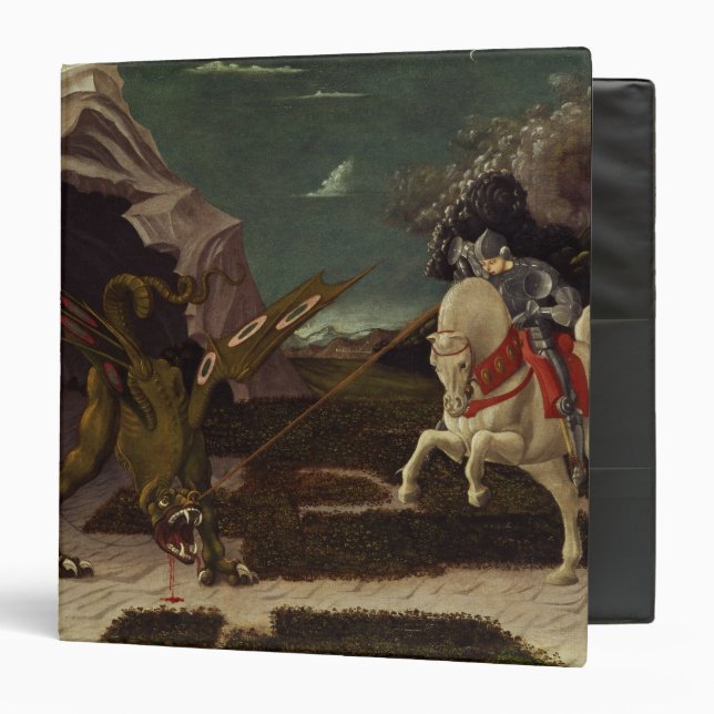 Classeur St George et le dragon, c.1470 (Devant/Intérieur)