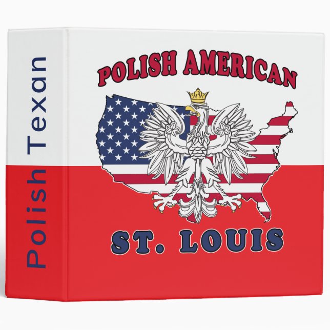 Classeur St. Louis Missouri Polonais (Devant/Côté)